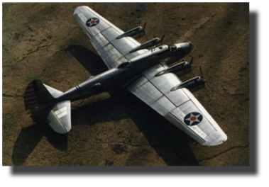 Boeing Y1B-17 Flying Fortress. Scratch built in metal by Guillermo Rojas Bazán. Scale 1:24. Made in 1989.